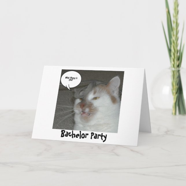 Invitation Humour du Bachelor Party (Devant)