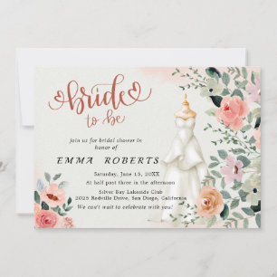 Invitation Hydrangea Élégante Enterrement de Vie de Jeune F