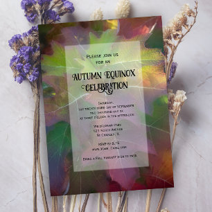 Invitation Hydrangea feuille de chêne d'automne Célébration d