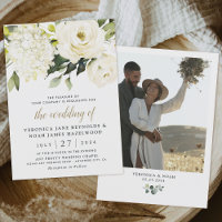 Hydrangea White Rose Garden Green Mariage photo