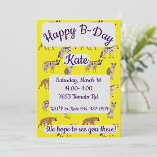 Invitation Hyenas Joyeux anniversaire