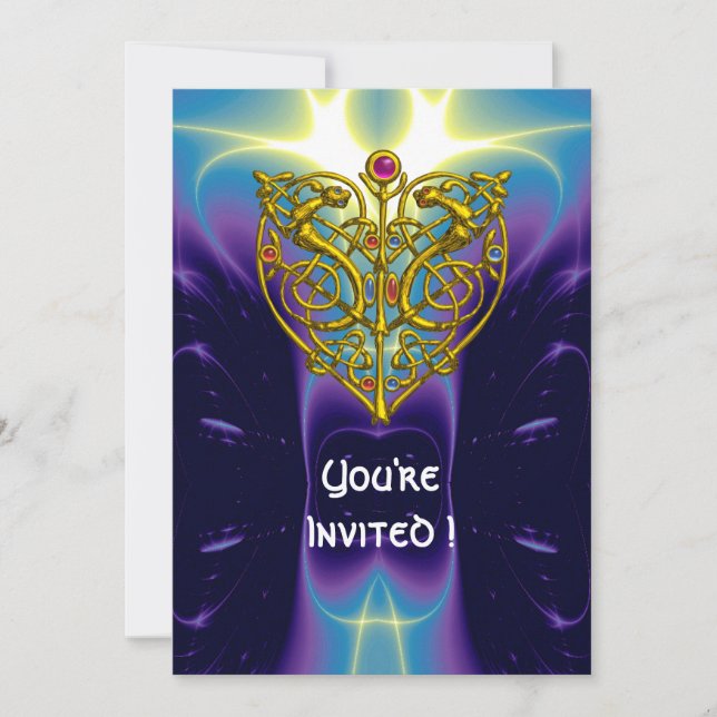 Invitation HYPER VALENTINE bleu violet (Devant)