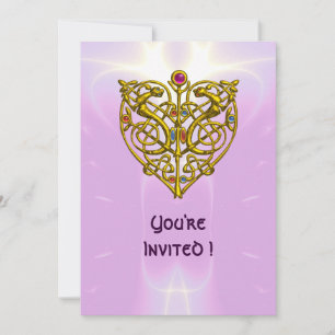 Invitation HYPER VALENTINE clair rose violet