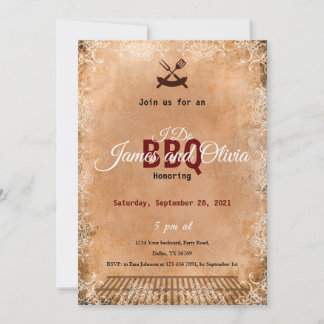 Invitation I Do Do Invite BBQ Couples Couple Shower Engagemen