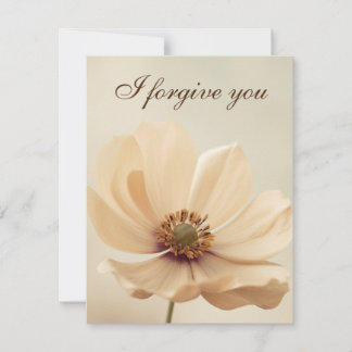 Invitation i forgive you flower