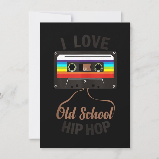 Invitation I LOVE OLD SCHOOL HIP HOP Music 80s 90s (Devant)