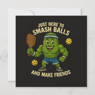 Invitation Ici pour écraser des balles et se faire des amis