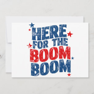 Invitation Ici pour The Boom 4 juillet Patriotique 