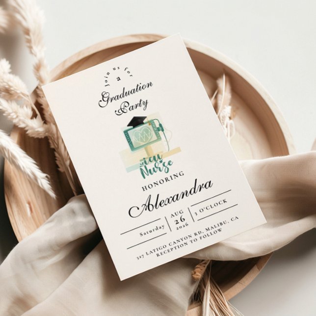 Invitation ICU Nurse Graduation Party (Créateur téléchargé)