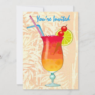 Invitation Icy Tropical Rum Punch Vous êtes Invité