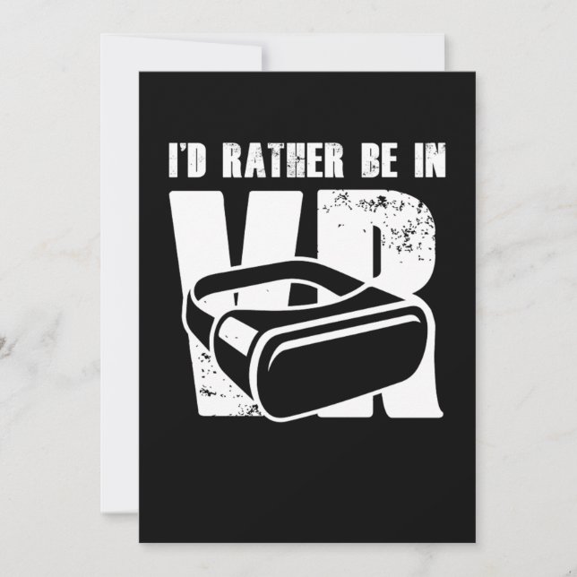 Invitation Id Plutôt Dans VR Virtual Reality Gamer Gaming Gi (Devant)