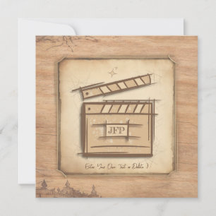 Invitation Idée cadeau pour cinéaste, acteur, réalisateur de