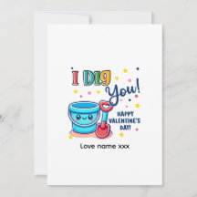 Idée cadeau seau et pelle “Je t'adore” pour la Sai