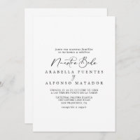 Idyllique Stylish Calligraphie Nuestra Boda Mariag