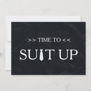 Invitation Il est temps d'adapter Black Chalk Board Red Crava