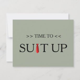 Invitation Il est temps d'adapter Black Chalk Board Red Crava
