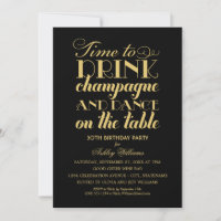 Il est temps de boire du Champagne Black Gold Anni