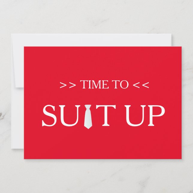 Invitation Il est temps de répondre à l'Arrière - plan blanc  (Devant)