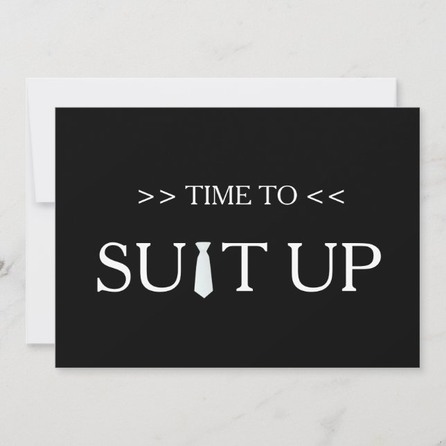 Invitation Il est temps de s'adapter à un Arrière - plan noir (Devant)