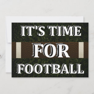 Invitation Il est temps pour l'invitation au football