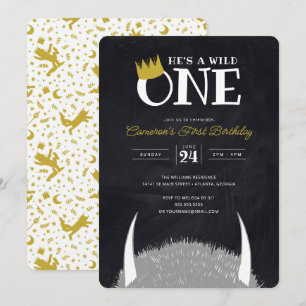 Invitation Il est un sauvage - 1er anniversaire de la Couronn