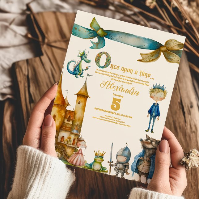 Invitation Il Était Une Fois Le Baby shower Du Château De Fai (Créateur téléchargé)