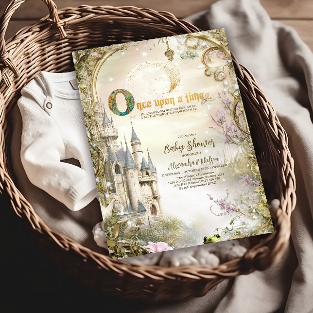 Invitation Il était une fois un château de contes de fées (Créateur téléchargé)