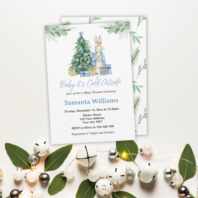 Invitation Il fait froid dans le Baby shower extérieur (Créateur téléchargé)