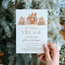 Il faut un Baby shower Village Winter Boy