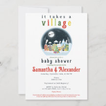 Il Faut Un Village Winter Père Noël Baby shower