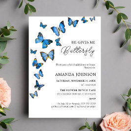 Invitation Il Me Donne Des Papillons Nuptiale Douche Invitati