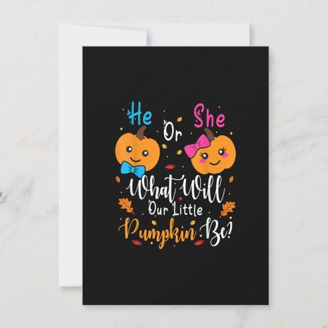 Invitation Il ou elle ? Qu'est-ce que sera notre petite citro (Devant)