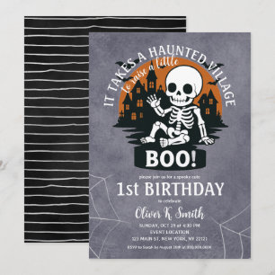 Invitation Il prend Haunted Village Halloween 1er Anniversair