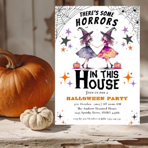 Invitation il y a des horreurs dans cette maison Halloween