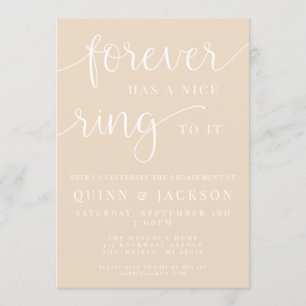 Invitation Il Y A Pour Toujours Une Belle Anneau Pour Elle Fi