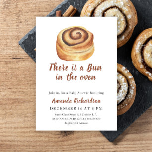 Invitation Il y a un petit pain dans le four Shower Bébé