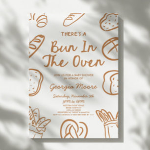 Invitation Il y a un petit pain dans le four Shower Fantaisis