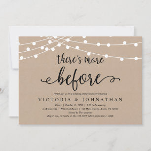 Invitation Il y en a d'autres avant, Rustic Rehearsal Dinner