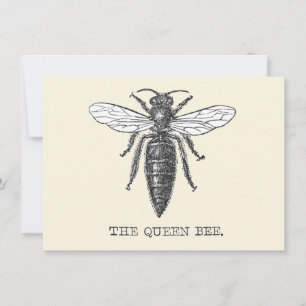 Invitation Illustration d'antiquité de l'insecte de la reine 