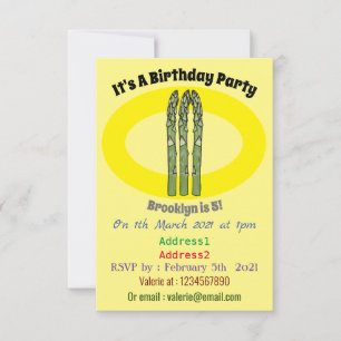 Invitation Illustration d'Asparagus