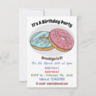 Invitation Illustration de Donut