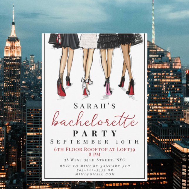 Invitation Illustration de la mode de la licence de New York (Créateur téléchargé)