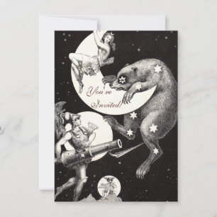 Invitation Illustration de la Nuit du Dieu de l'Univers du Ci