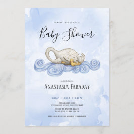 Invitation Illustration de l'aquarelle de Swan