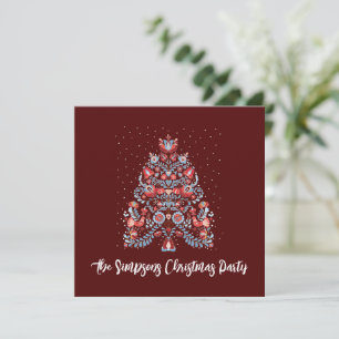 Invitation Illustration de l'arbre de Noël