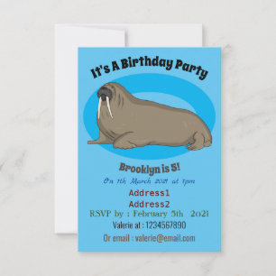 Invitation Illustration de Walrus
