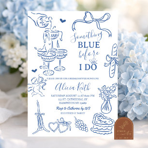 Invitation Illustration dessinée à la main pour une Baby Show