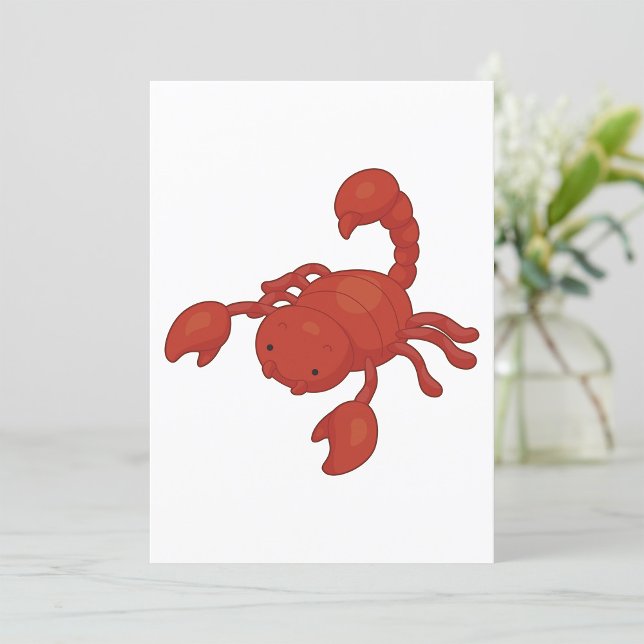 Invitation Illustration du Scorpion rouge (Créateur téléchargé)