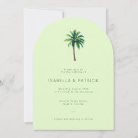 Illustration d'un palmier vert pastel serein