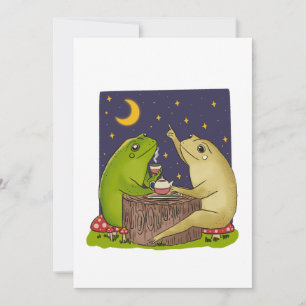 Invitation Illustration d'une soirée théâtrale de grenouilles